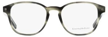 推荐Ermenegildo Zegna Men's Square Eyeglasses EZ5169 020 Gray Striped 52mm商品