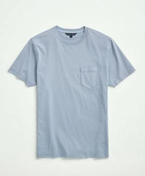 Brooks Brothers | Washed Supima® Cotton Pocket Crewneck T-Shirt 4折×额外7.5折, 独家减免邮费, 额外七五折