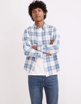 Madewell | Easy Long-Sleeve Shirt in Lonnie Plaid商品图片,满$100享7.5折, 满折