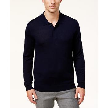 Men's Merino Wool Blend Polo Sweater, Created for Macy's,价格$24.99
