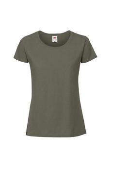 推荐Womens/Ladies Ringspun Premium T-Shirt Deep Green商品
