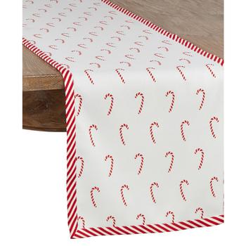 商品Candy Cane Design Holiday Table Runner, 108" x 16",商家Macy's,价格¥570图片