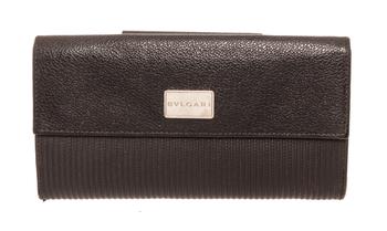 加拿大bvlgari包, [二手商品] BVLGARI | Bvlgari Black Leather Flap Wallet商品图片 额外8.5折, 额外八五折