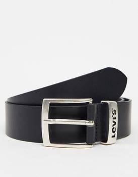推荐Levi's new ashland leather belt in black商品
