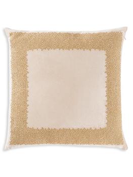 商品Callisto Home | Jade Embroidered Velvet Pillow,商家Saks Fifth Avenue,价格¥1684图片