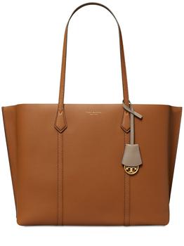 tory burch托特包, Tory Burch | Perry Triple-compartment Leather Tote商品图片 额外8.5折, 额外八五折