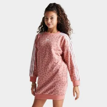 Adidas | Girls' adidas Originals Allover Animal Print Long-Sleeve Dress 2.9折