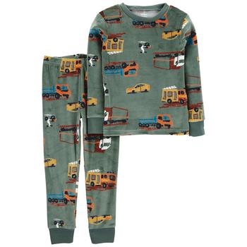 商品Carter's | Toddler Boys Top and Trucks Loose Fit Fuzzy Pajama, 2 Piece Set,商家Macy's,价格¥178图片