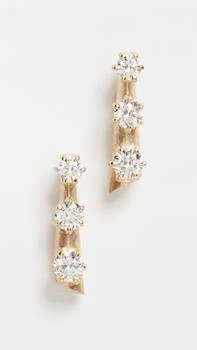 Jade Trau | Jade Trau 18k Kismet 条扣耳钉,商家Shopbop,价格¥12522