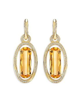 HUEB | 18K Yellow Gold Onsa Citrine & Diamond Drop Earrings,商家Bloomingdale's,价格¥67831