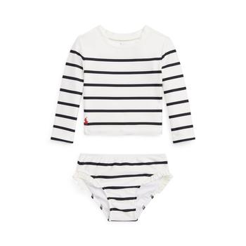 商品Ralph Lauren | Striped Stretch Two-Piece Swimsuit (Infant),商家Zappos,价格¥196图片