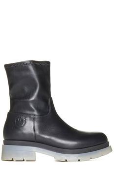 PINKO | Pinko Prezzemolo Logo Embossed Ankle Boots商品图片,5.6折