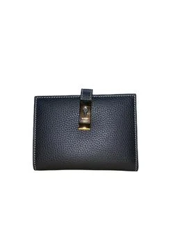 推荐NEW Bally April Ladies 6232919 Black Leather French Wallet MSRP商品