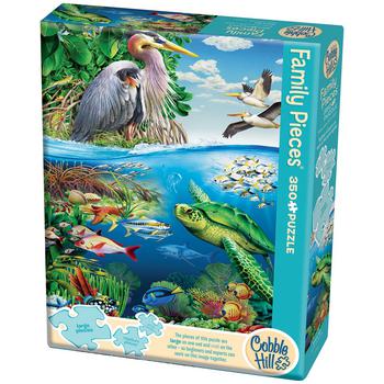 商品AreYouGame | Cobble Hill Puzzle Company Family Pieces Jigsaw Puzzle - Earth Day - 350 Piece,商家Macy's,价格¥123图片