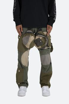 mnml裤子, MNML | Patchwork Cargo Pants - Olive商品图片 7折