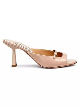 Aquazzura | Soul Sister 75MM Patent Leather Mules 