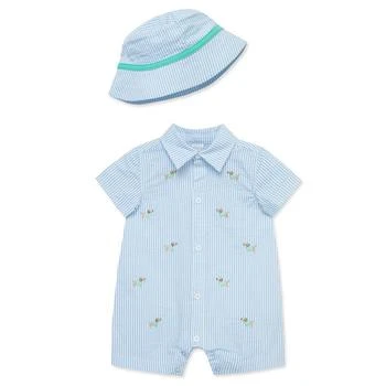 Baby Boys Puppies Romper with Hat