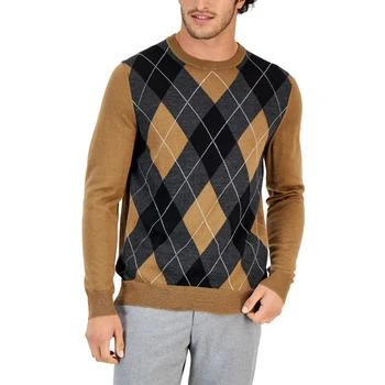 推荐Club Room Mens Harvard Wool Blend Argyle Crewneck Sweater商品