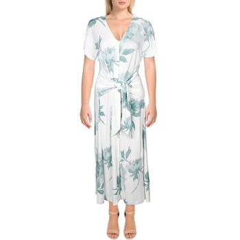 Alfani Womens Floral Print Tie Front Shirtdress product img