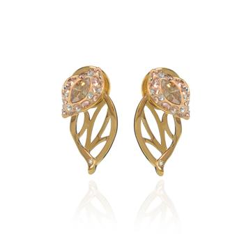 商品Swarovski Graceful Gold Tone And Crystal Earrings 5511815图片