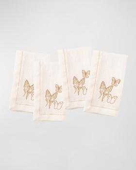 商品Hunt Slonem | Painted Butterfly Embroidered Linen Dinner Napkin,商家Neiman Marcus,价格¥251图片