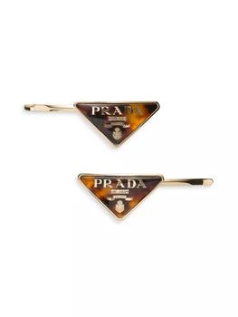 Prada | Plexiglas and Metal Barrette,商家Saks Fifth Avenue,价格¥4689