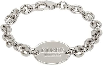 DSQUARED2 | Silver D2 Tag Chain Bracelet,商家SSENSE,价格¥975