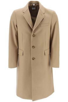 burberry大衣, Burberry | Burberry wool and cashmere coat with patch商品图片 6.2折