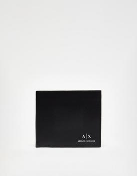 商品Armani Exchange leather wallet in black图片