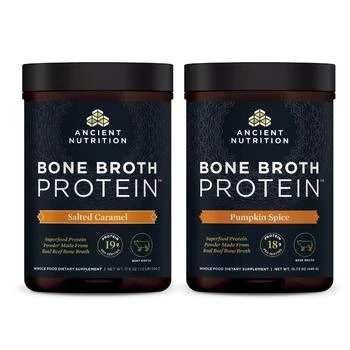 Ancient Nutrition | Bone Broth Protein Pumpkin Spice + Salted Caramel Combo,商家Ancient Nutrition,价格¥679