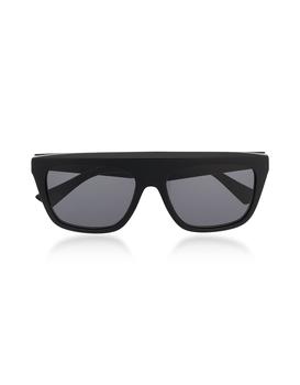 推荐Black Squared Acetate Frame Women's Sunglasses商品