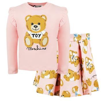 推荐Baby Girls Pink Teddy T Shirt & Skirt Set商品