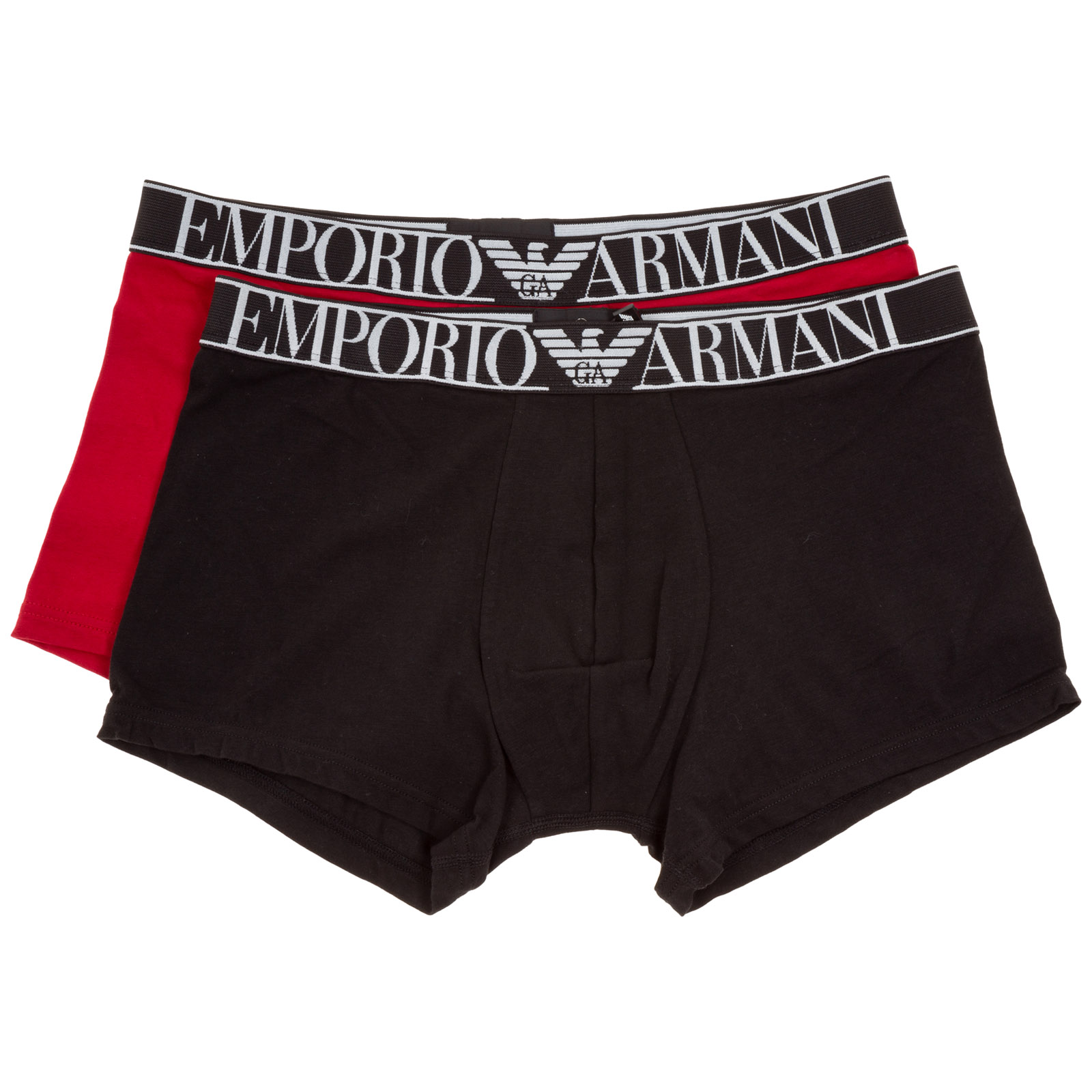 时尚阿玛尼内裤男装, Emporio Armani | EMPORIO ARMANI 男士拼色棉质四角内裤两件套 111769-1A720-06721商品图片 满$100享9.5折, 满折