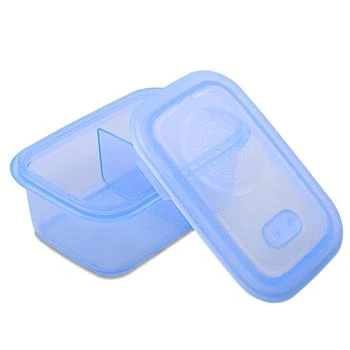 MNML | Minimal Silicone Food Storage Container with Divider Set of 6 - 700 ml - Blue,商家Premium Outlets,价格¥863