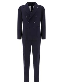 TAGLIATORE | Wool-Blend Suit Suits Blue,商家Wanan Luxury,价格¥3220