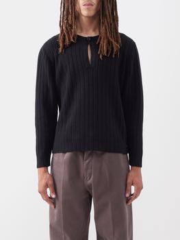推荐Split-neck merino-wool sweater商品