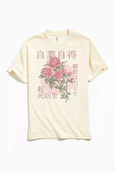Urban Outfitters | Kanji Roses Tee商品图片,1件9.5折, 一件九五折
