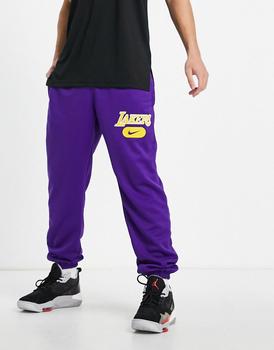 lakers评价, NIKE | Nike Basketball NBA LA Lakers joggers in purple商品图片 