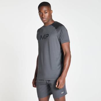 女士休闲essentials短袖, Myprotein | MP Men's Linear Line Graphic Essentials Training Short Sleeve T-Shirt - Gun Metal商品图片 3折