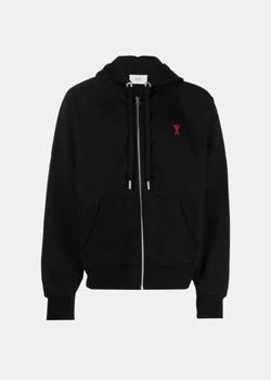 推荐AMI Alexandre Mattiussi Black Ami De Coeur Hoodie商品