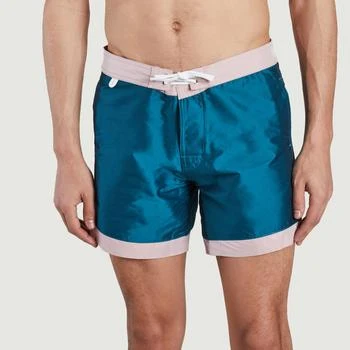 推荐Two-tone swim shorts Petrol pink CUISSE DE GRENOUILLE商品