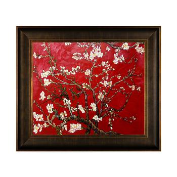 商品La Pastiche | By Overstockart Branches of An Almond Tree In Blossom, Ruby Red with Veine D'Or Scoop Frame, 26.5" x 30.5",商家Macy's,价格¥4241图片