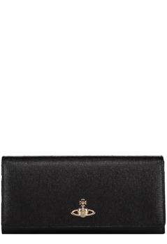 Vivienne Westwood | Womens Vivienne Westwood Black Victoria Classic Credit Card Wallet商品图片,