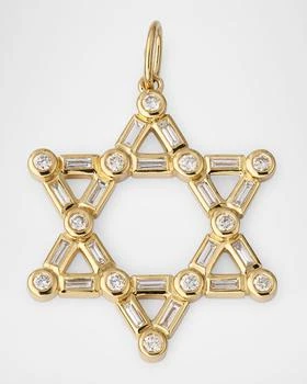 Sydney Evan | Men's 14K Gold Diamond Star Of David Pendant,商家Neiman Marcus,价格¥13684