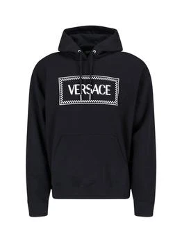 Versace | Versace Embroidered-90s Vintage Logo Drawstring Hoodie 4.8折起, 独家减免邮费