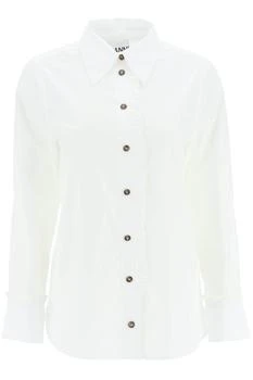 推荐Ganni Long-Sleeved Button-Up Shirt商品