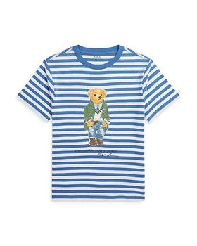 Ralph Lauren | Boys' Striped Polo Bear Cotton Jersey Tee - Big Kid,商家Bloomingdale's,价格¥369