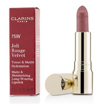 娇韵诗口红, Clarins | Clarins 220614 0.1 oz Joli Rouge Velvet Matte & Moisturizing Long Wearing Lipstick, No.759V Wood Berry商品图片 9.8折