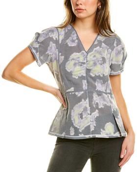3.1 Phillip Lim Silk-Blend Coupe Top product img