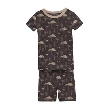 KicKee Pants | Short Sleeve Pajama Set with Shorts (Toddler/Little Kids/Big Kids) 9.4折, 独家减免邮费